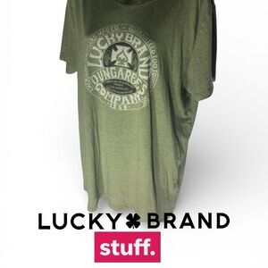 Lucky Brand Olive Graphic Tee (item#10283)